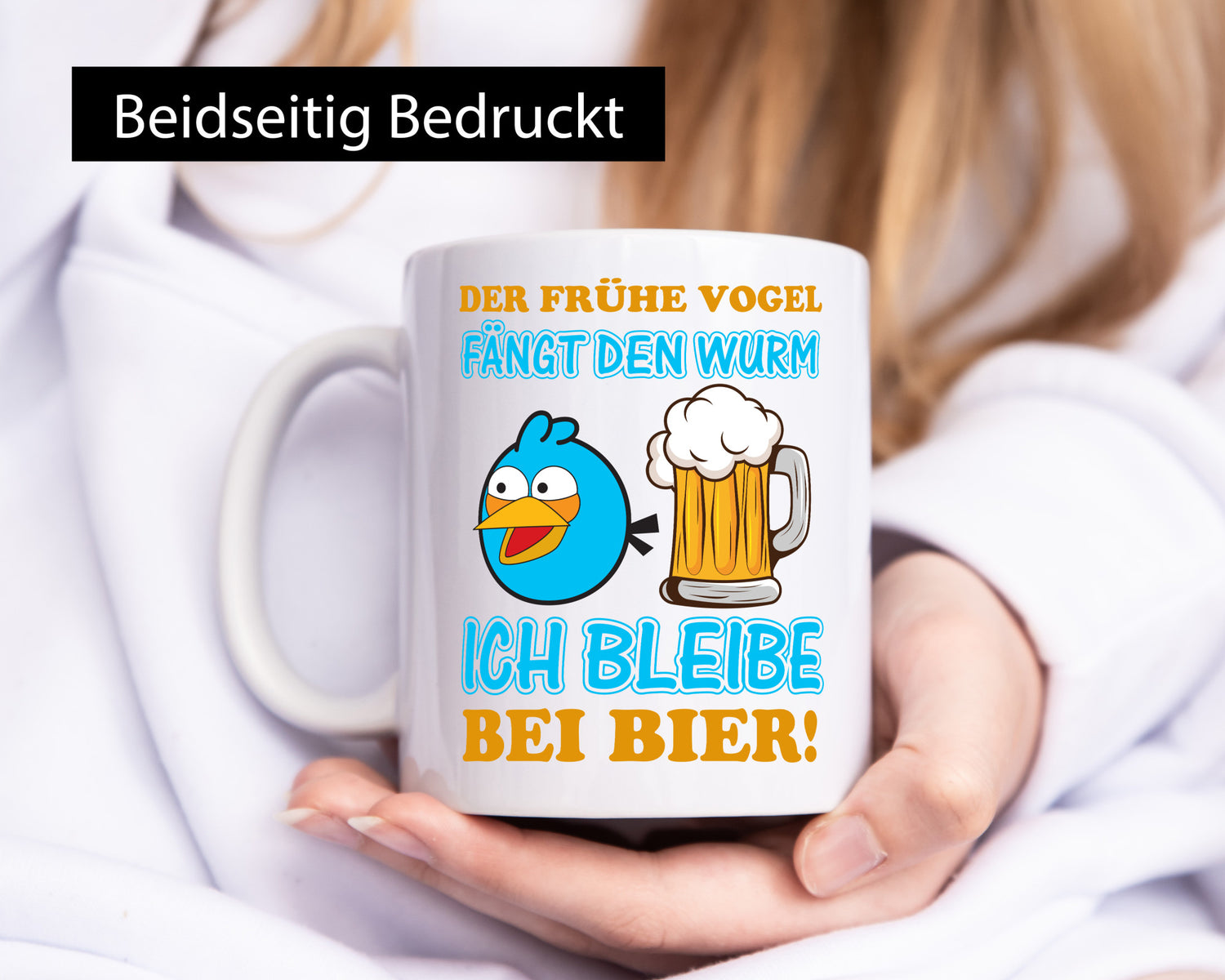 Der frühe Vogel | Biertrinker Tasse Männer Humor lustiger Spruch Geschenk