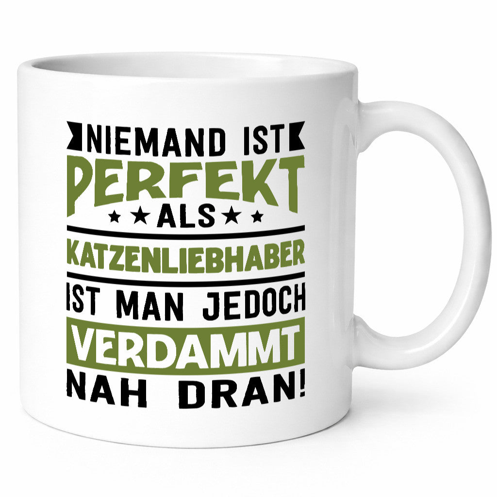 Niemand ist Perfekt | Katzenliebhaber Nah Dran Katze Geschenk Tierliebhaber
