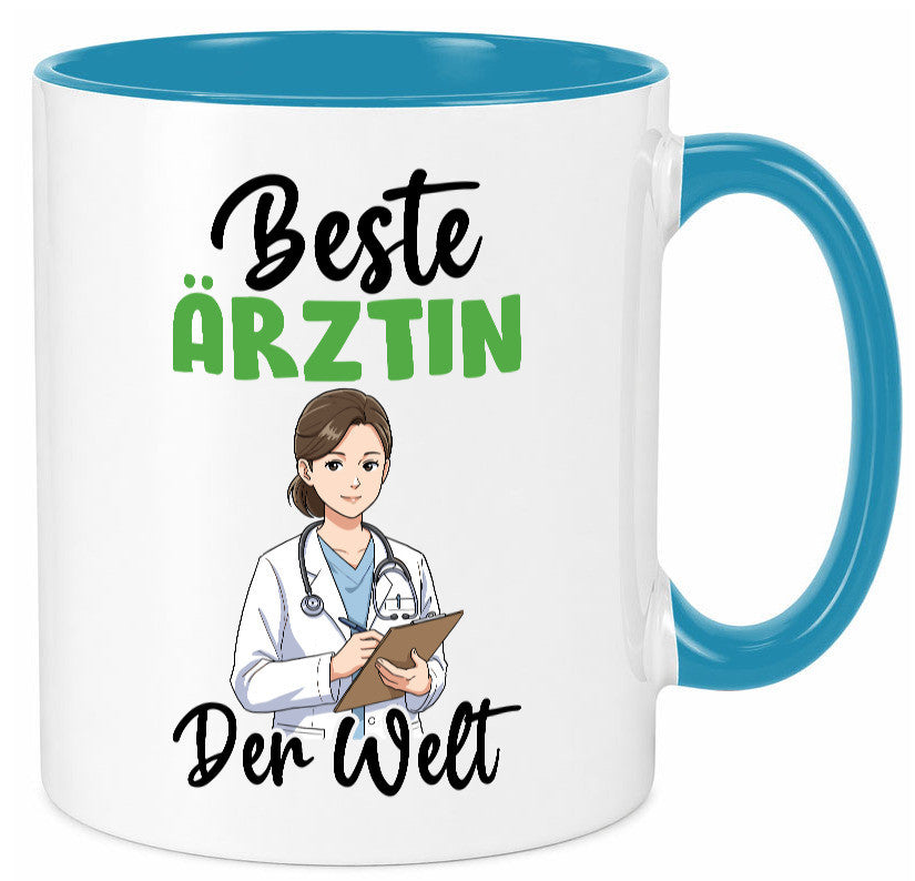 Beste Ärztin | Medizin Doktorin Fachärztin v2 Humor Geschenkidee Tasse