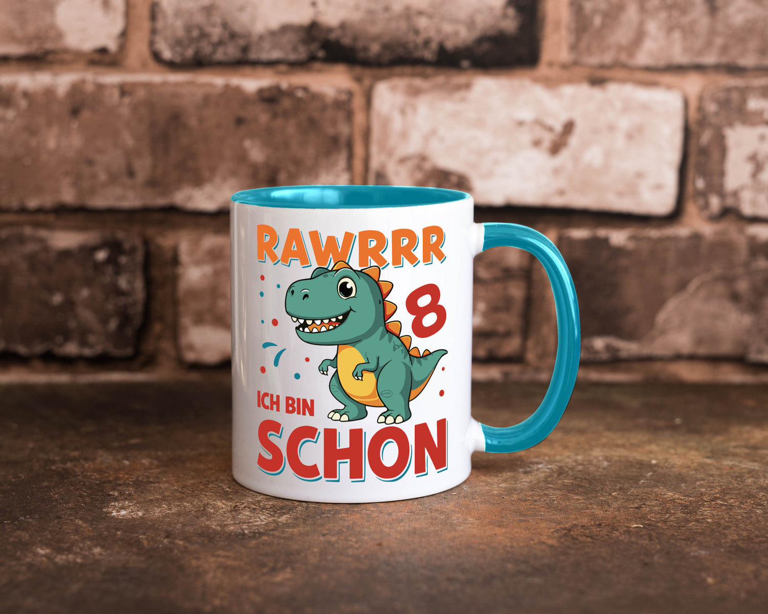 8. Geburtstag | 8 Jahre Raw ich bin schon T-Rex Geschenk Geschenkidee lustiger
