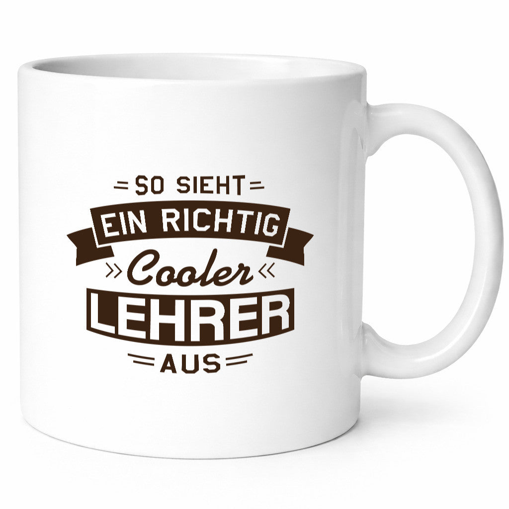 Cooler Lehrer | Pfeile Striche lustig Humor Geschenkidee Geschenk Tasse
