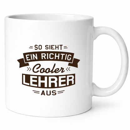 Cooler Lehrer | Pfeile Striche lustig Humor Geschenkidee Geschenk Tasse