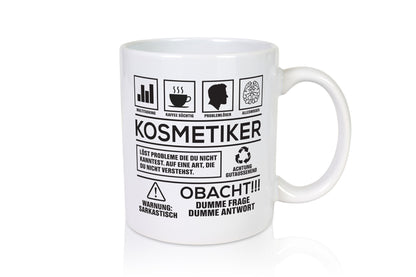 Achtung Probleme Kosmetiker | Kosmetik Stylist Visagist lustig Humor