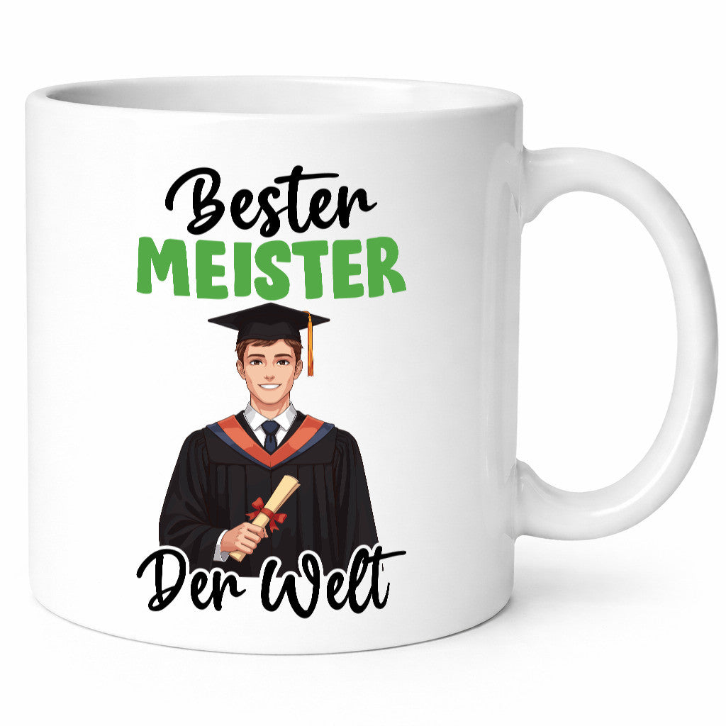 Bester Meister | Meisterbrief v2 Humor Geschenkidee Tasse