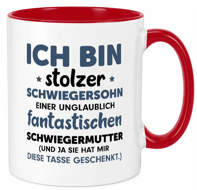 Stolzer Schwiegersohn | Spruch Schwiegermutter Humor lustig Familie Tasse