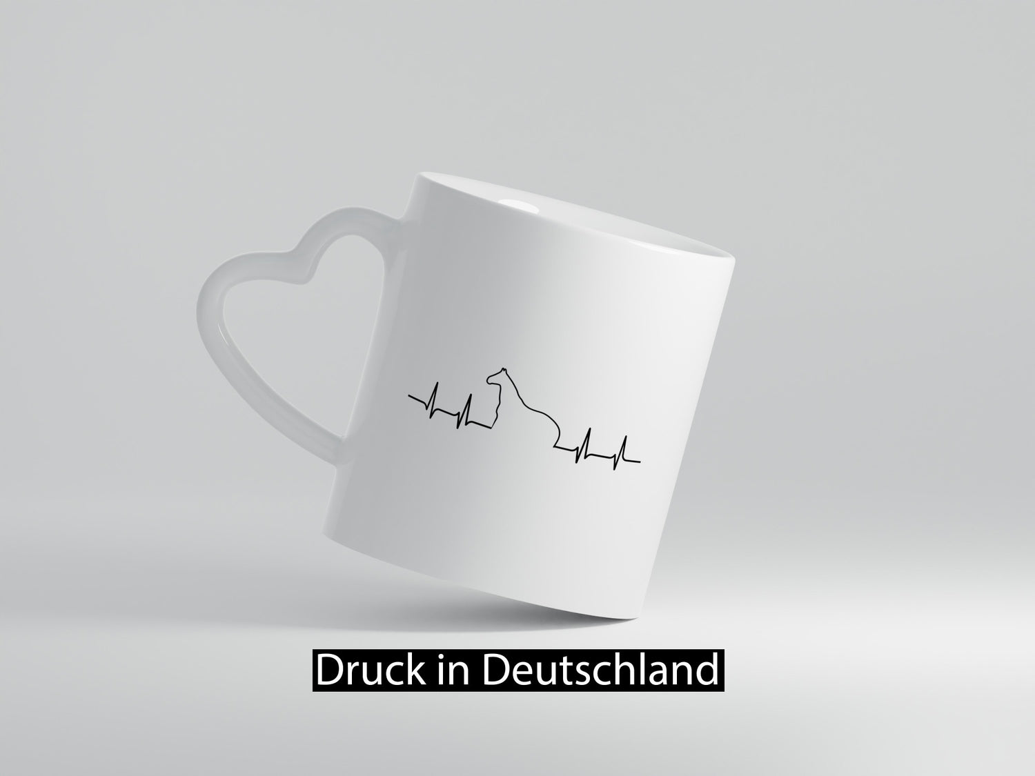 Pferd Herzschlag | Motiv Damen Reiter Reitsport Geschenkidee Humor Tasse