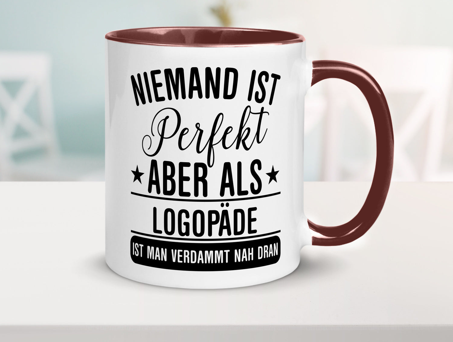 Verdammt nah dran: Logopäde | Sprachtherapie lustig Humor Geschenkidee Geschenk