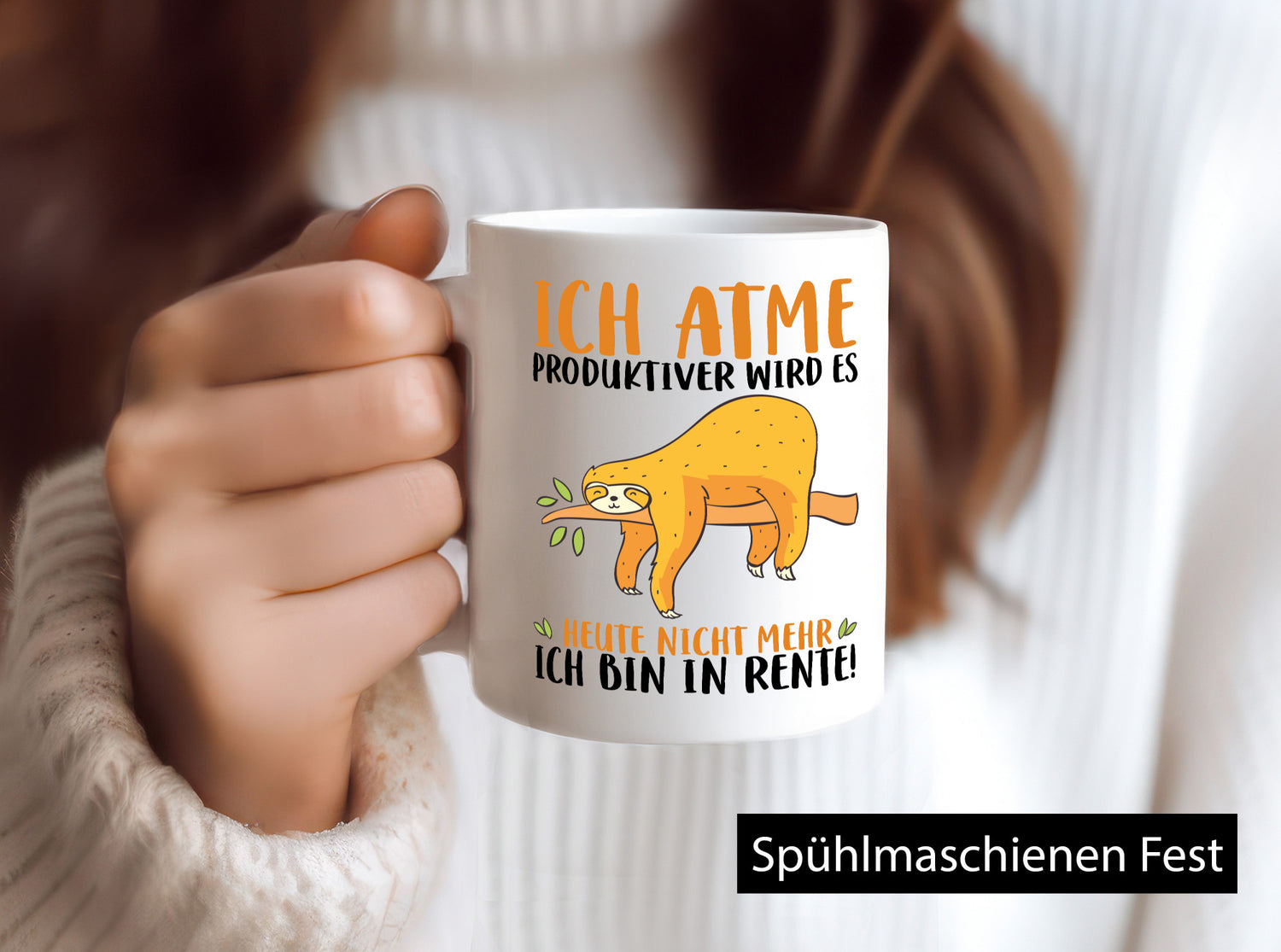 Ich bin in Rente! | Faultier Produktiv Ruhestand Humor Jubiläum Geschenkidee