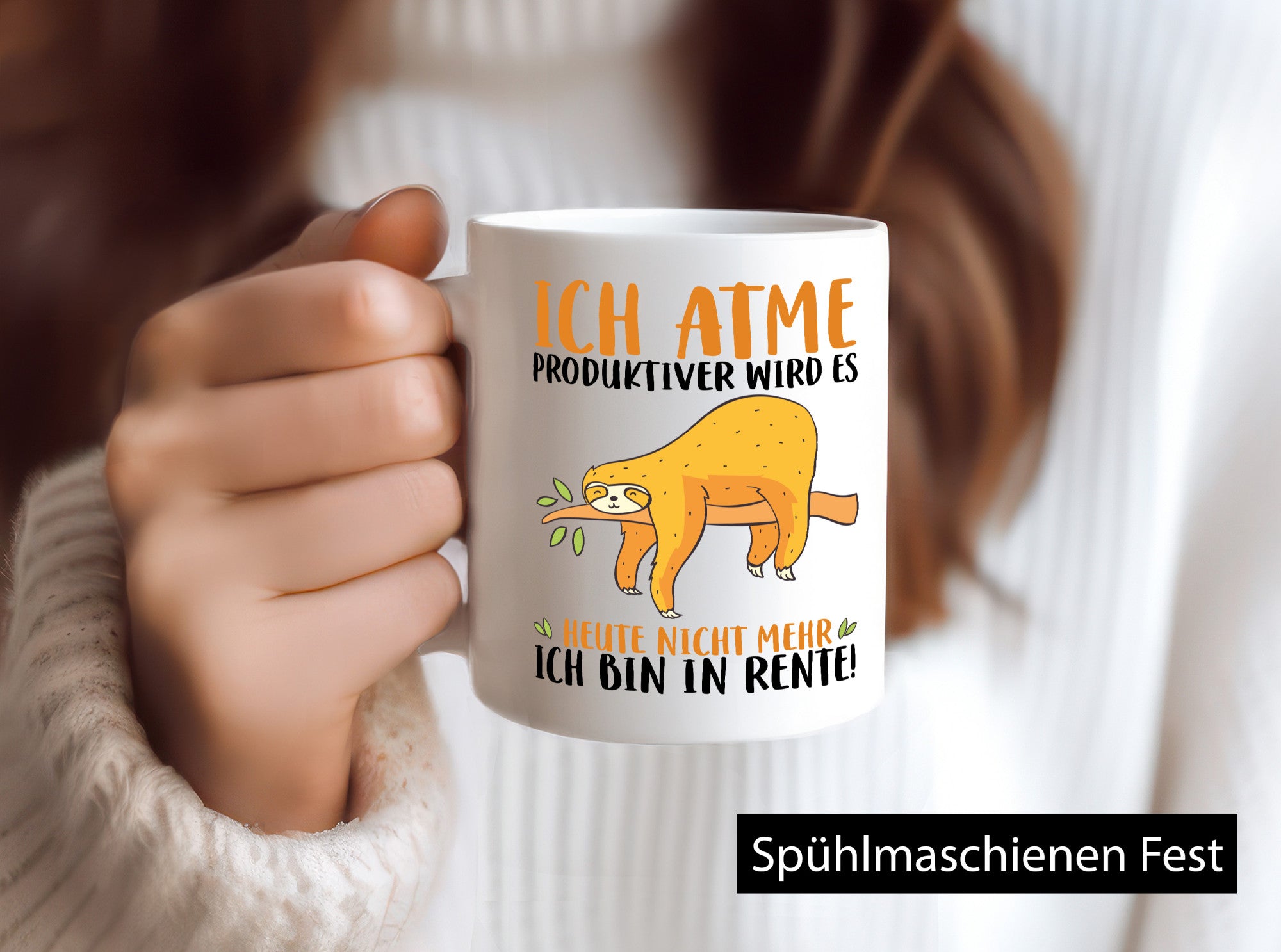 Ich bin in Rente! | Faultier Produktiv Ruhestand Humor Jubiläum Geschenkidee