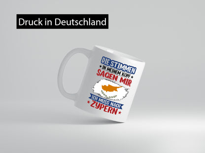 Zypern | Urlaub Stimmen in meinem Kopf Traumland lustiger Spruch Geschenk Humor