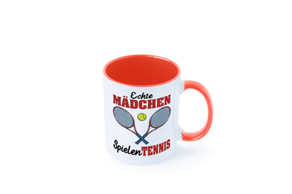 Echte Mädchen Spielen Tennis | Sport Geschenkidee Humor Tasse