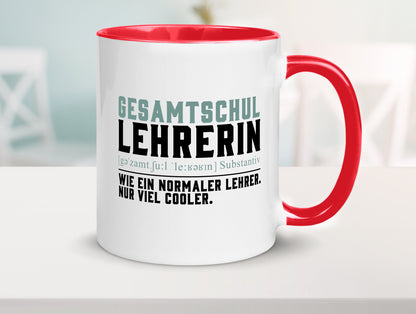 Gesamtschullehrerin | Unterricht Lieblingslehrerin Geschenkidee Humor Tasse