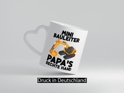 Mini Bauleiter | Kind Sohn Bagger Baustelle Junge Geschenkidee Familie Humor