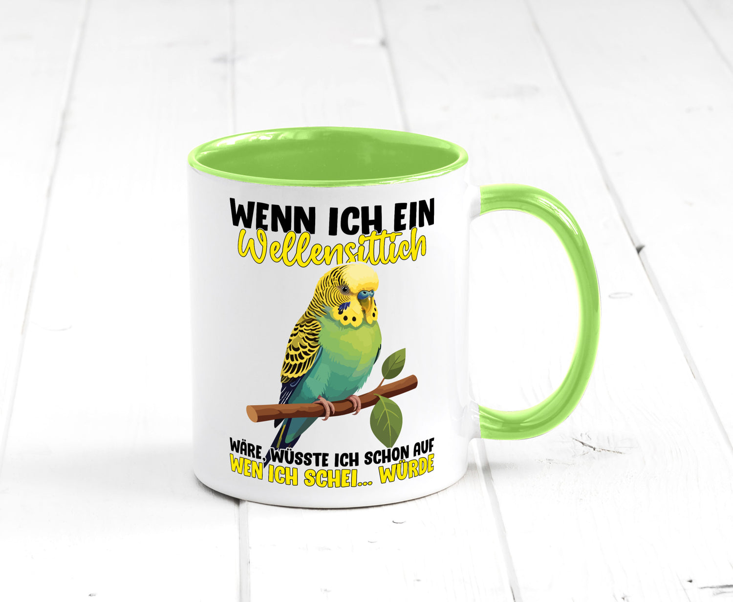 Wellensittich | Vogelbesitzer Humor Geschenkidee Tasse