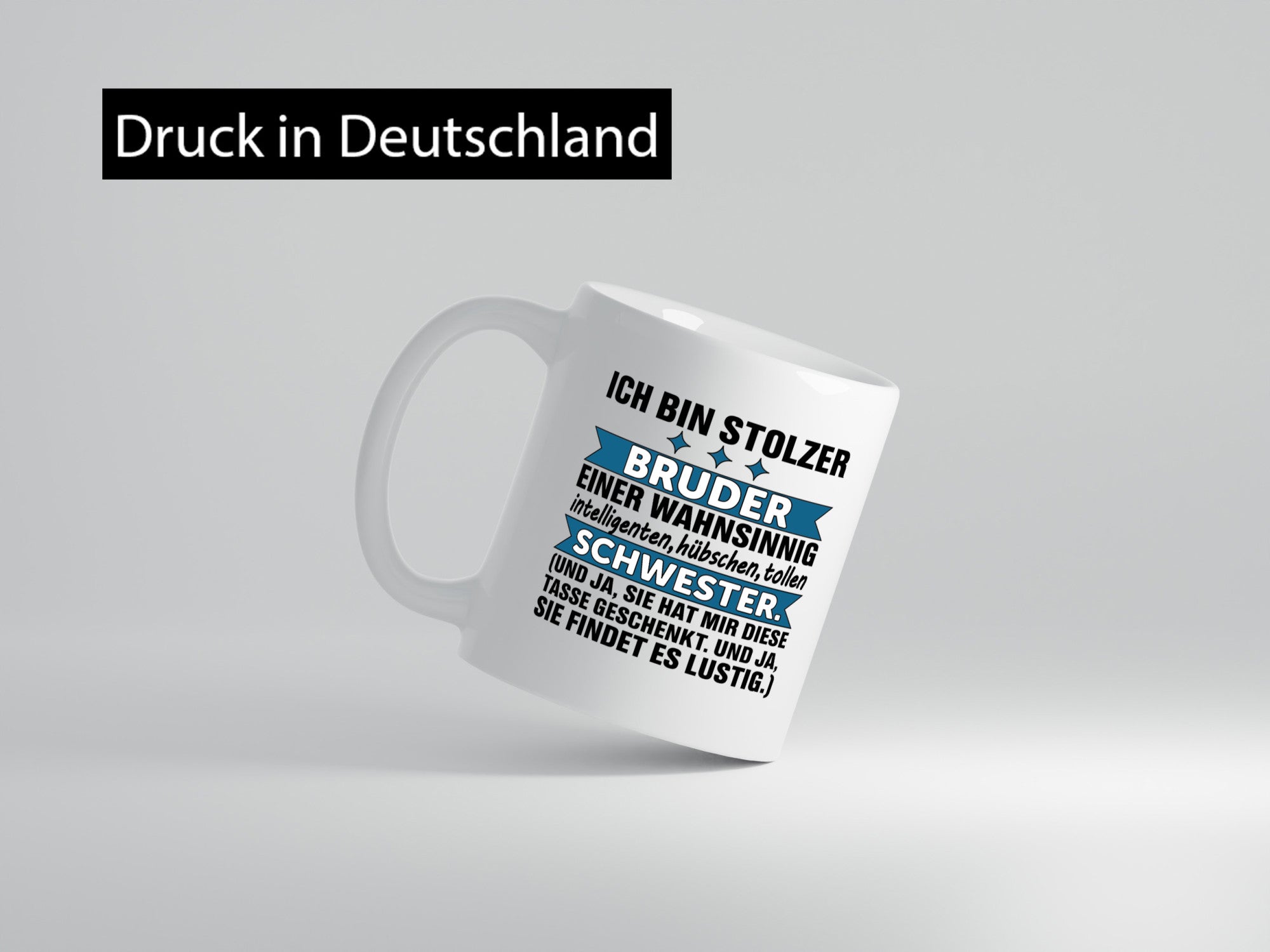 Stolzer Bruder | Humor Geschwisterliebe Schwester Geschenkidee Tasse