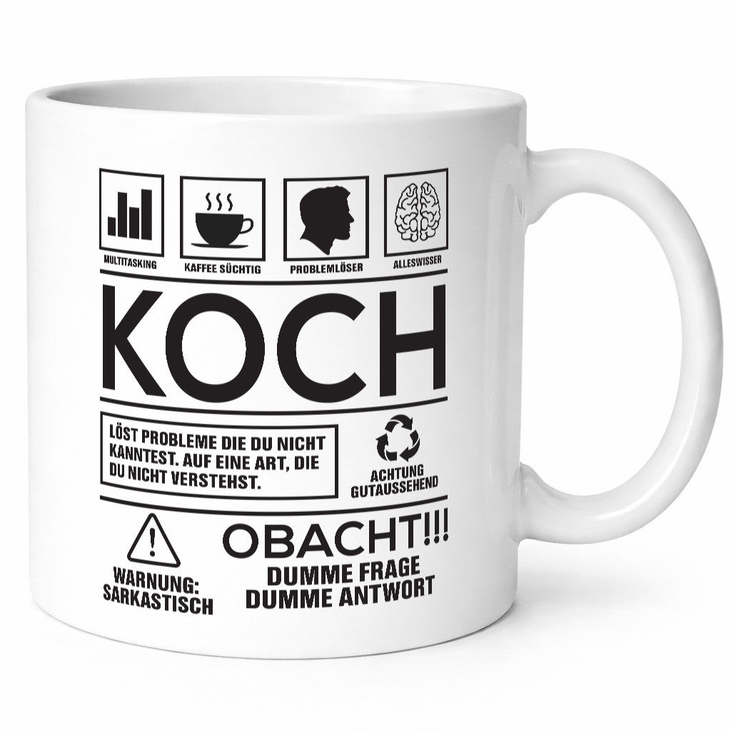 Achtung Probleme Koch | Chefkoch lustiger Spruch Geschenk Arbeit Kollegen Büro