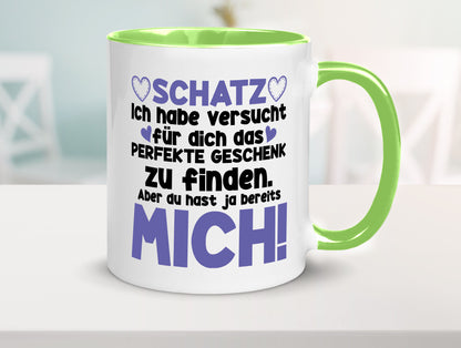 Schatz | Liebe Valentinstag Freund Freundin Herz Geschenkidee Humor Tasse