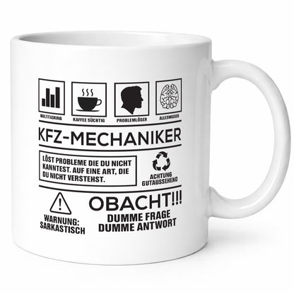 Achtung Probleme KFZ-Mechaniker | Werkstatt Mechaniker lustiger Spruch Geschenk