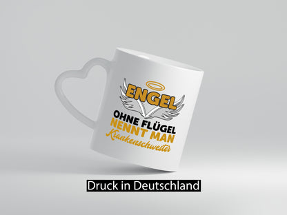 Engel ohne Flügel | Krankenschwester Tasse Pflegerin Geschenkidee Humor