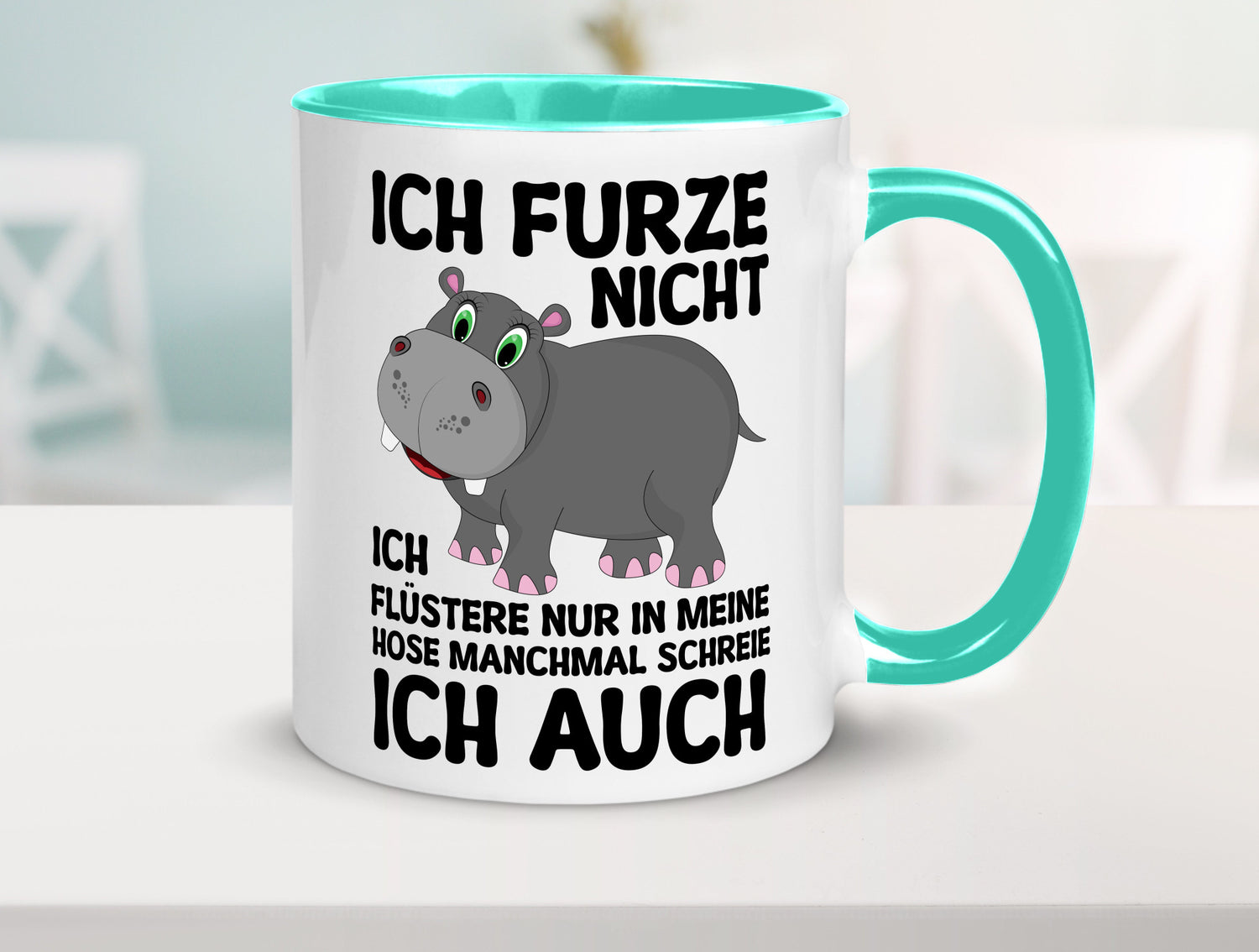 Ich furze nicht | furznilpferd v2 Humor Geschenkidee Tasse