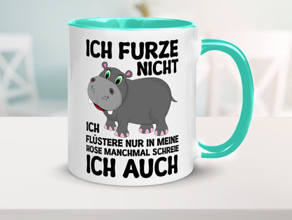 Ich furze nicht | furznilpferd v2 Humor Geschenkidee Tasse
