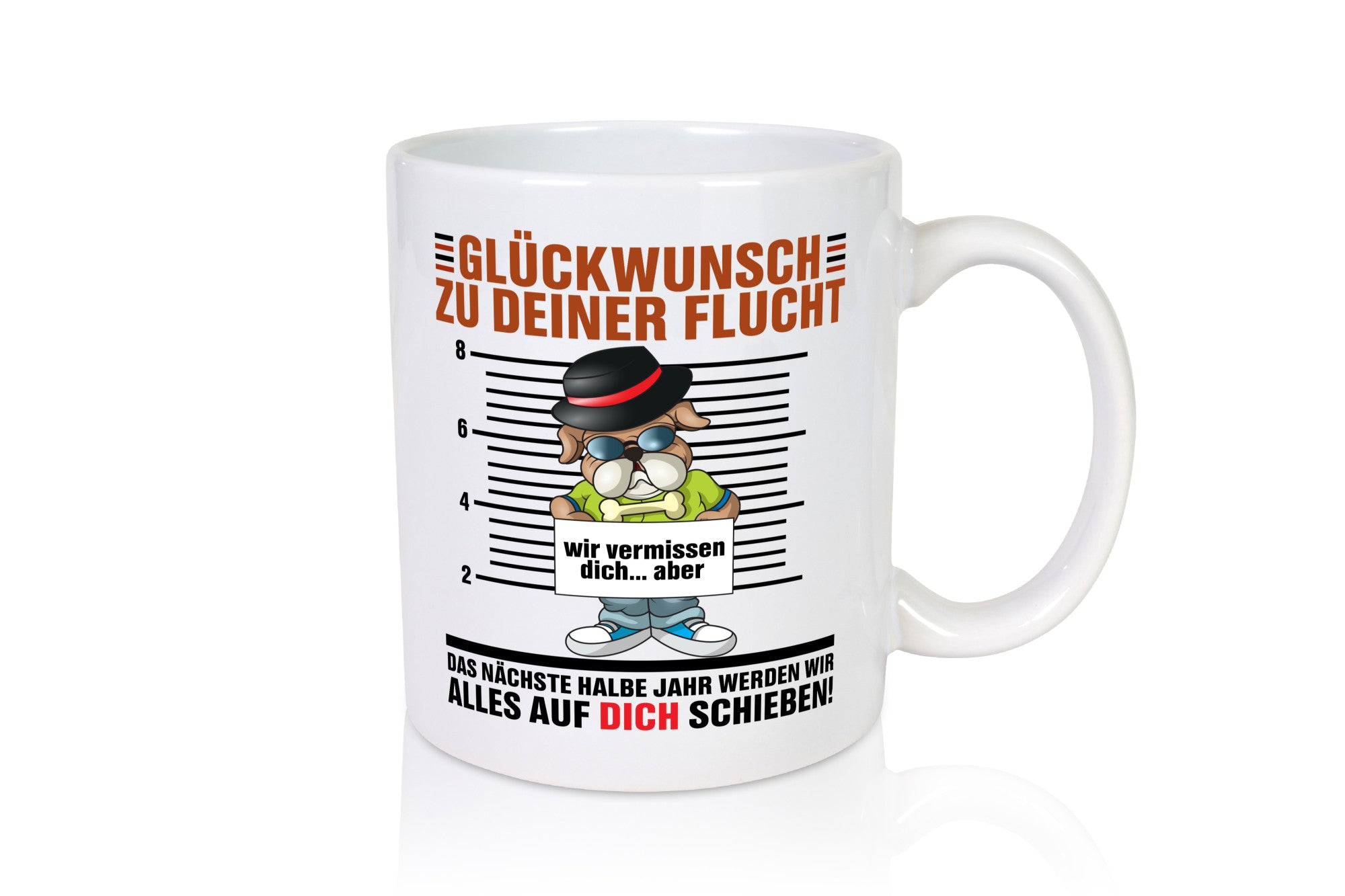 Glückwünsch zu deiner Flucht | Abschied Kollegen Arbeit lustiger Spruch
