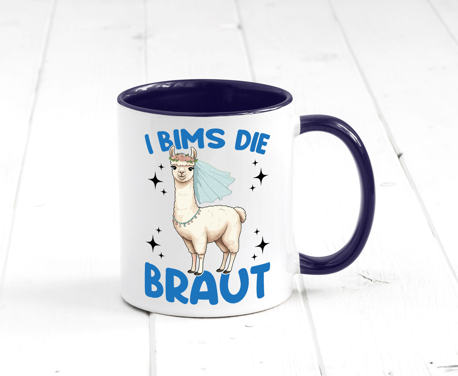 I Bims die Braut | Lama JGA Hochzeit lustig Humor Geschenkidee Geschenk Tasse