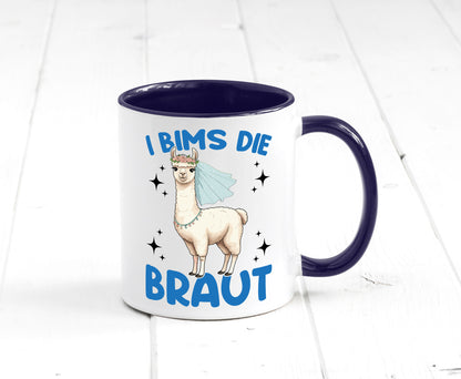 I Bims die Braut | Lama JGA Hochzeit lustig Humor Geschenkidee Geschenk Tasse
