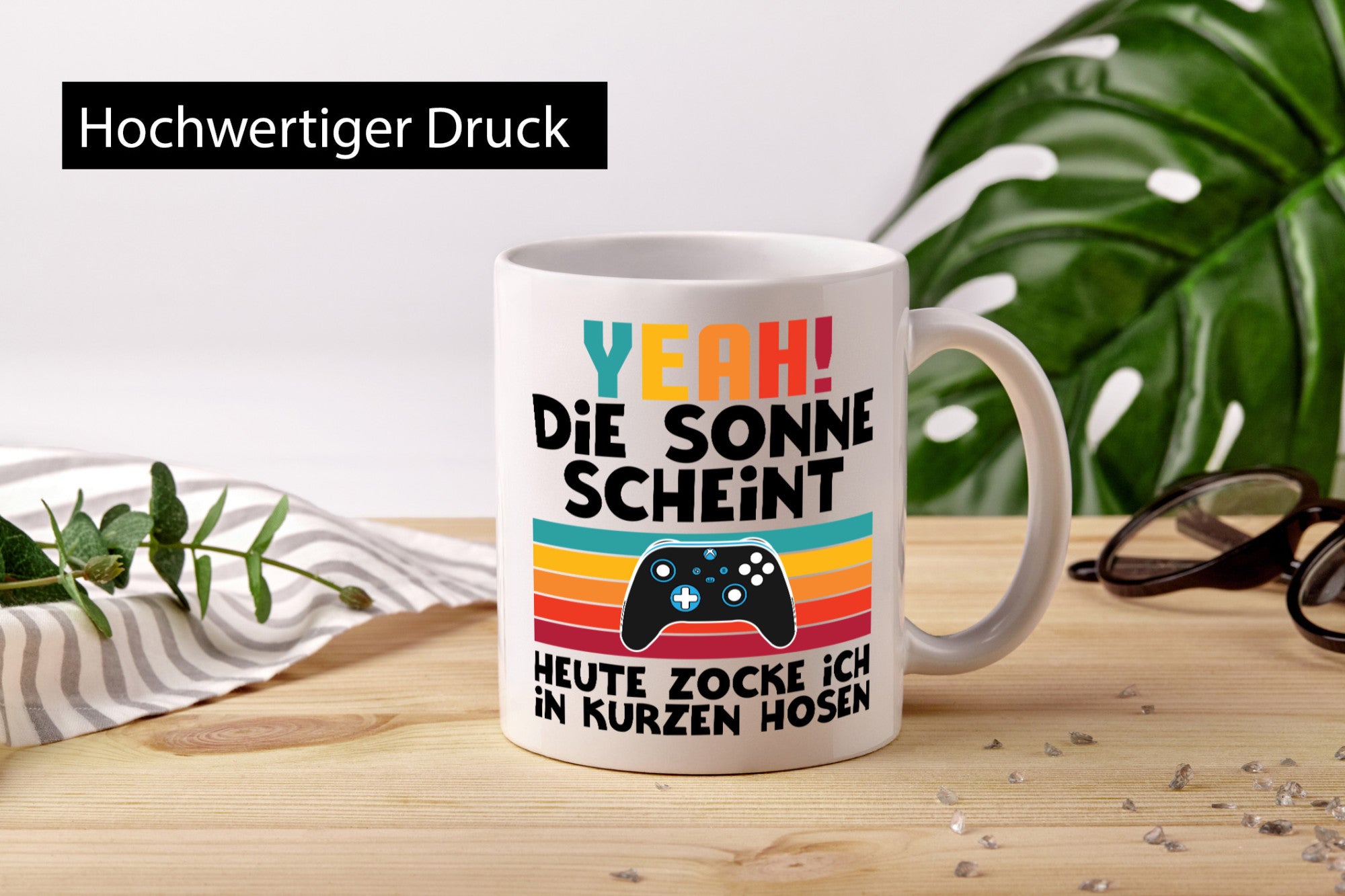 Die sonne scheint | Heißes Wetter Zocker Gaming lustiger Spruch Geschenk Humor