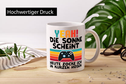Die sonne scheint | Heißes Wetter Zocker Gaming lustiger Spruch Geschenk Humor
