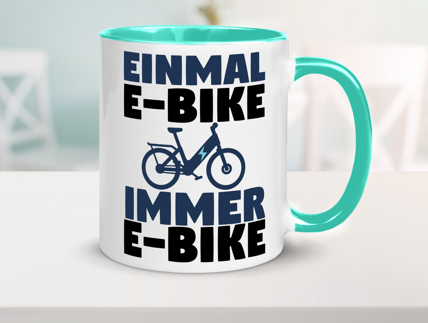 E-Bike Fahrer | Radfahrer Tasse Fahrrad Elektrorad lustiger Spruch Geschenk