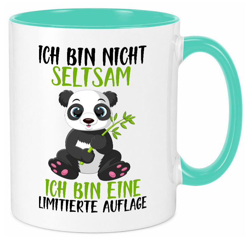 Ich bin nicht seltsam | süßer Pandabär lustiger Spruch Humor Geschenkidee Tasse
