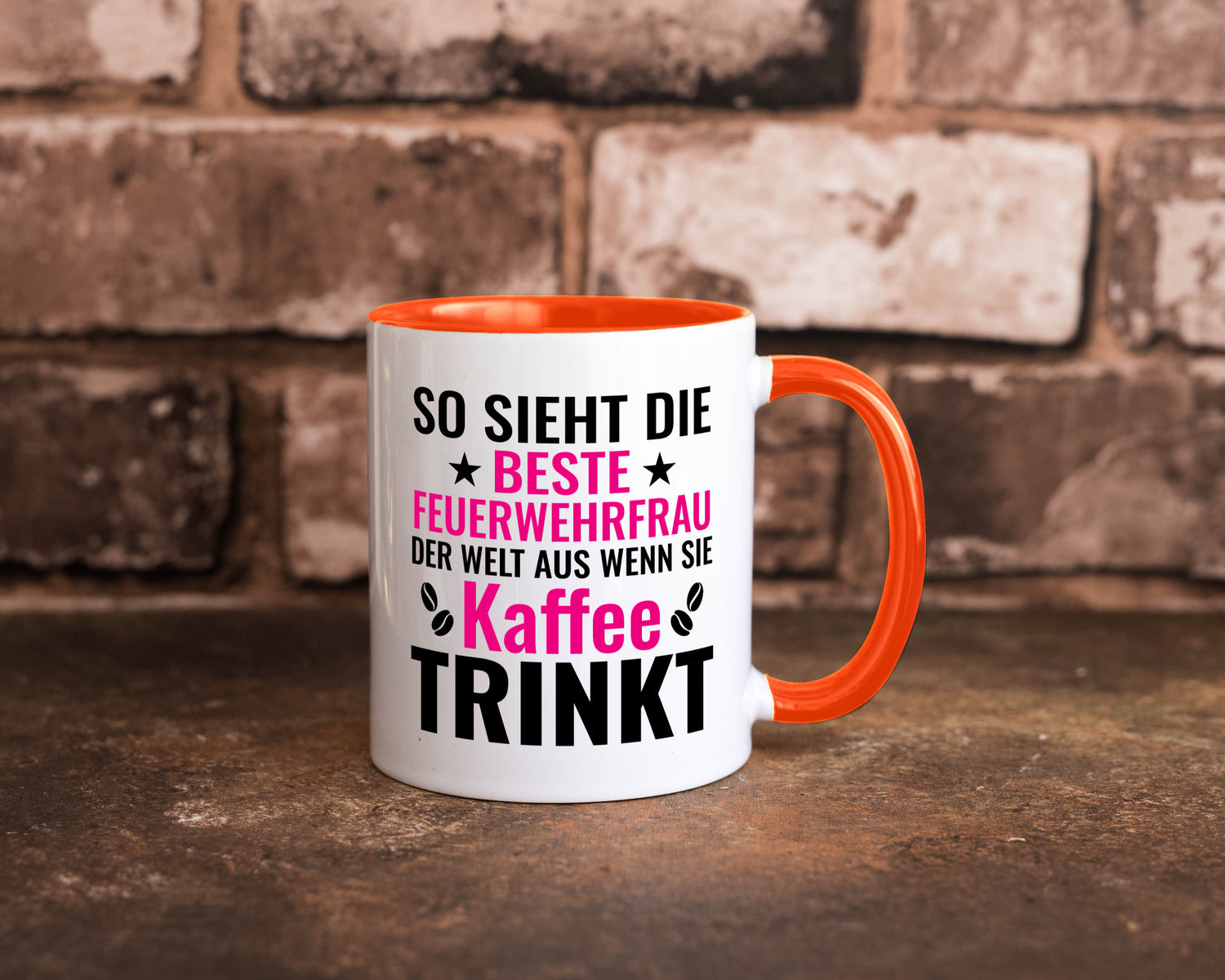 Kaffee trinkt: Feuerwehrfrau | Feuerwehr Geschenkidee Humor Tasse