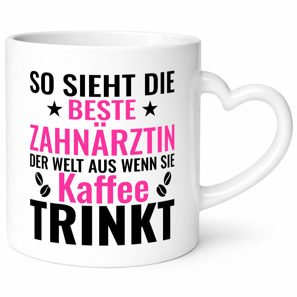 Kaffee trinkt: Zahnärztin | Zahnmedizin Beruf Geschenk Arbeit Kollegen Büro