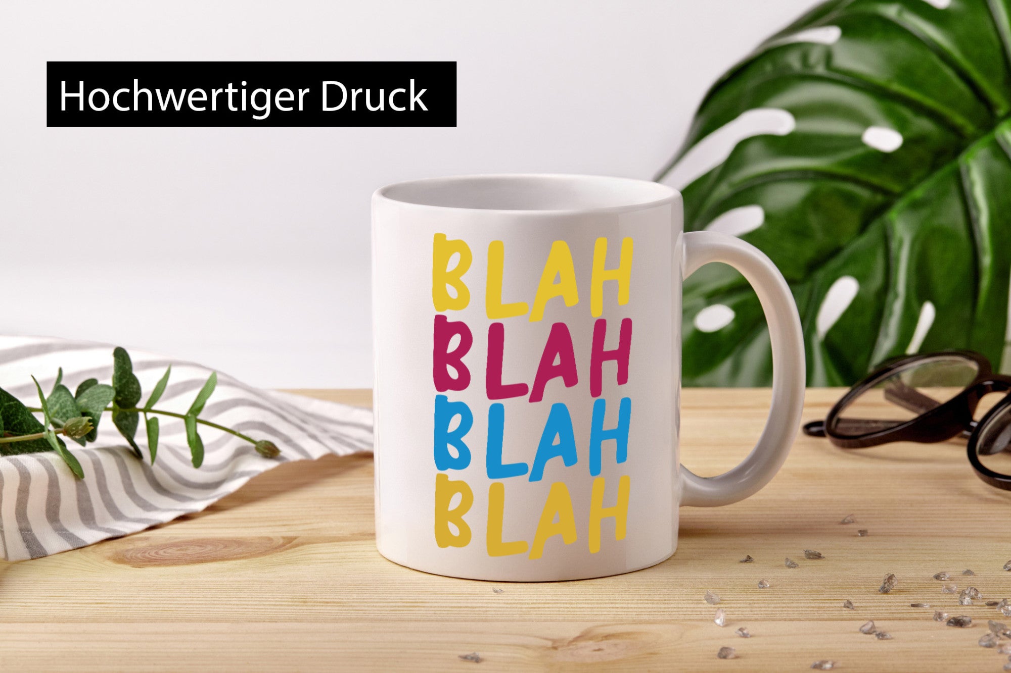 Blah | Bla Labern Lasse reden Spruch Humor Geschenkidee Tasse