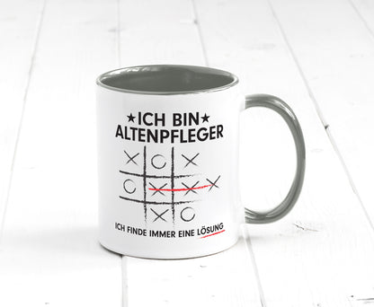Lösung finden: Altenpfleger | Pflegepersonal v2 lustiger Spruch Geschenk Humor