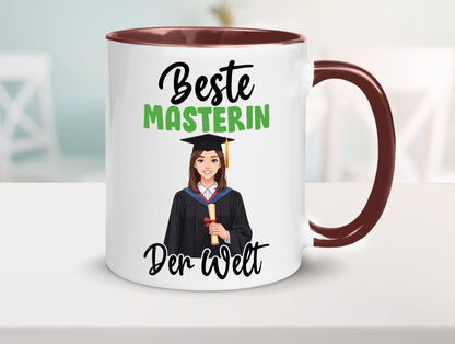 Beste Masterin | Student Uni Studium Humor Geschenkidee Tasse