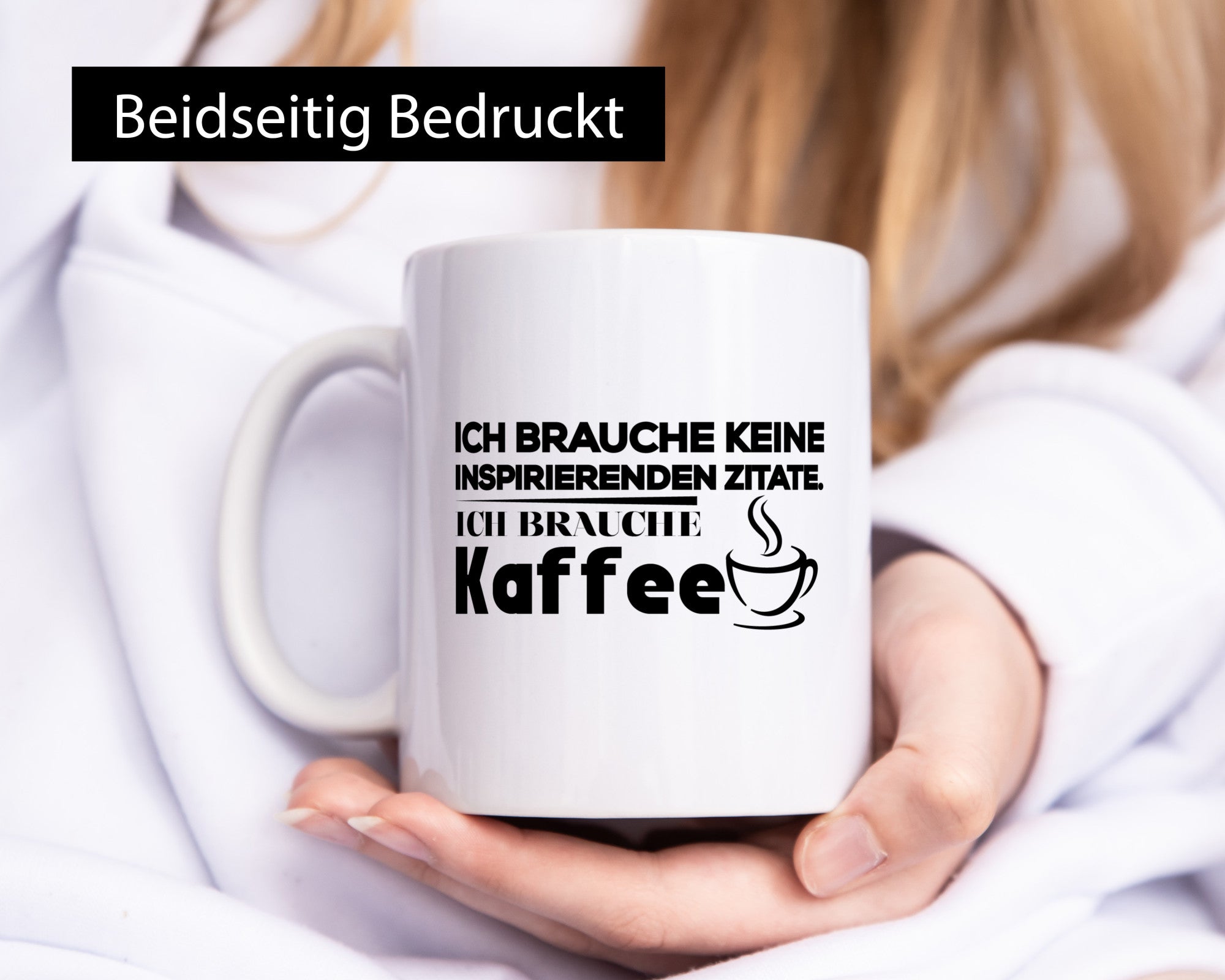 Ich brauche Kaffee | Kaffeetrinker Humor Spruch Tasse Geschenkidee
