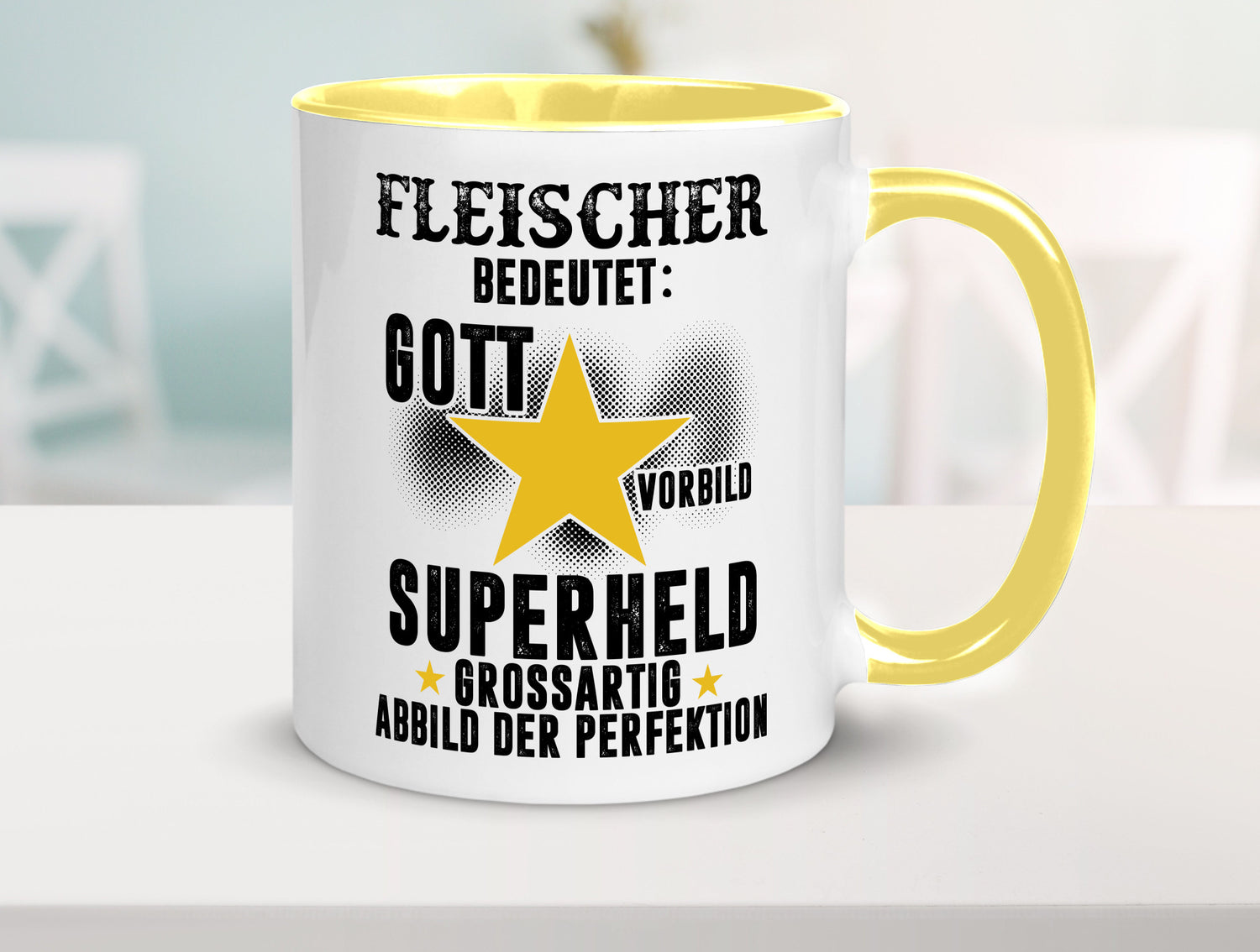 Bedeutung von Fleischer | Schlachterei lustig Humor Geschenkidee Geschenk Tasse