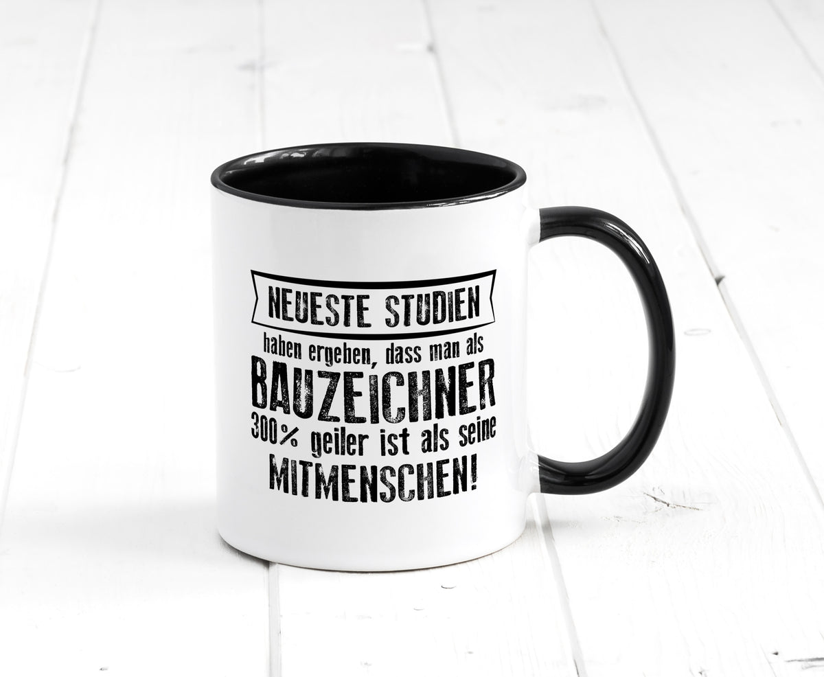 Neuste Studien: Bauzeichner | Zeichner Humor Geschenkidee Tasse