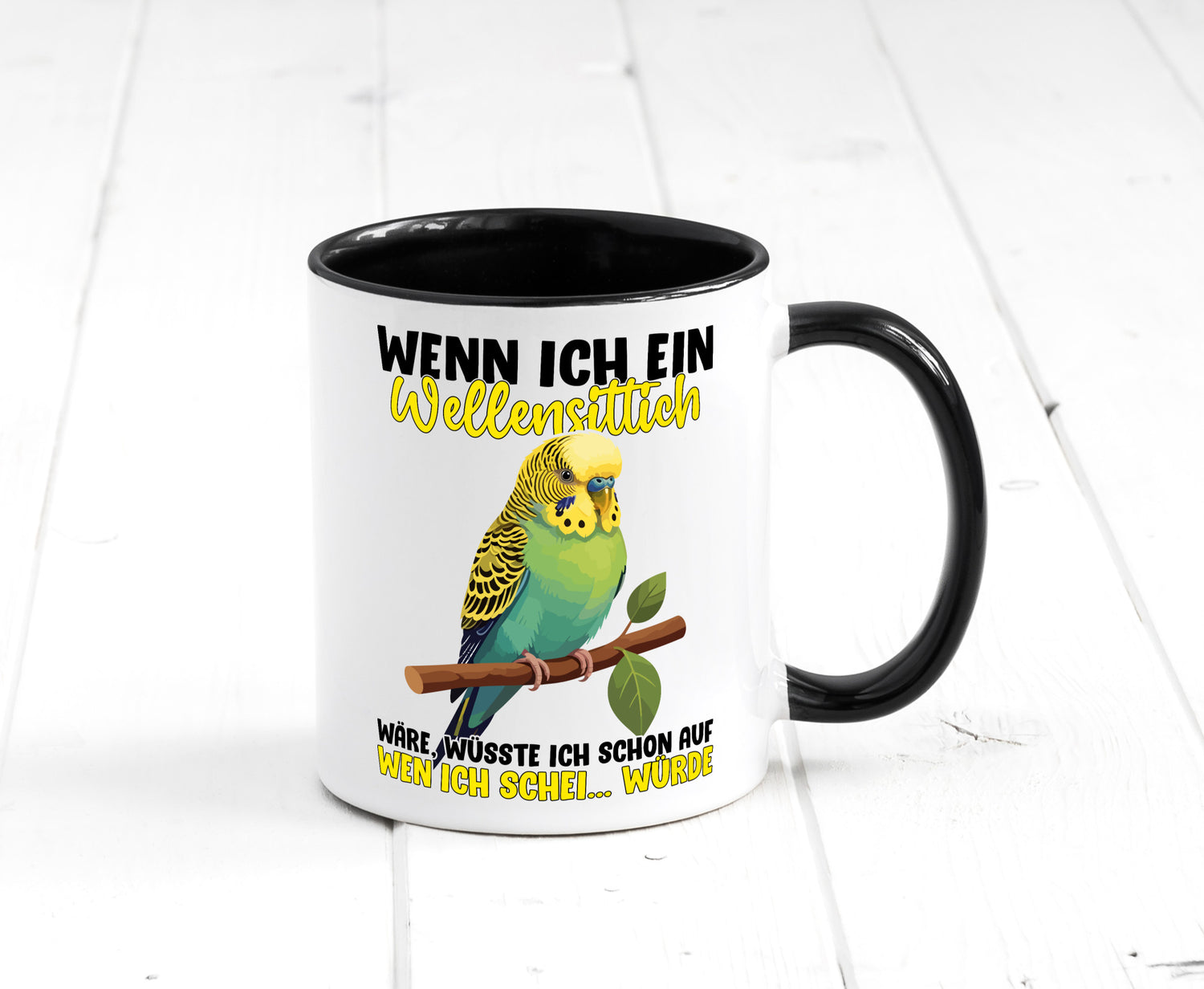 Wellensittich | Vogelbesitzer Humor Geschenkidee Tasse