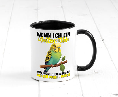 Wellensittich | Vogelbesitzer Humor Geschenkidee Tasse