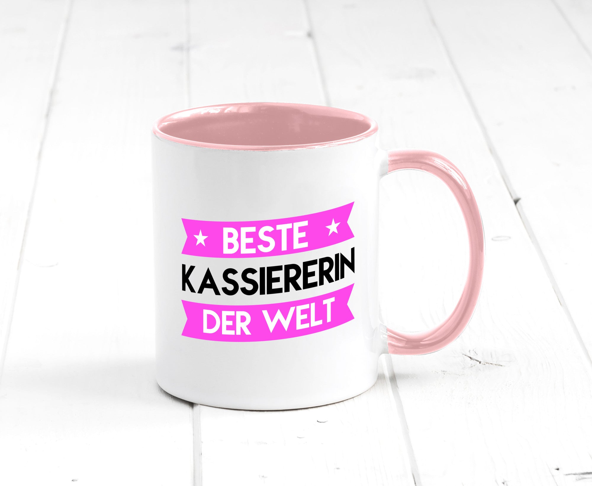 Beste Kassiererin lustiger Spruch Geschenk Humor Geschenkidee Tasse