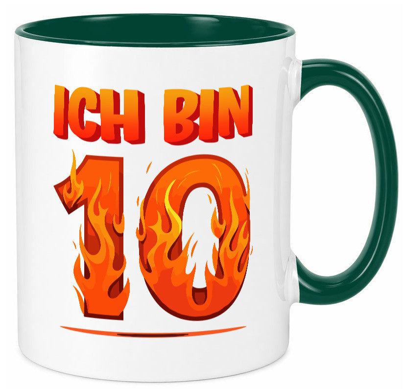 10. Geburtstag | 10 Jahre Drache lustiger Spruch Geschenk Geschenkidee Tasse
