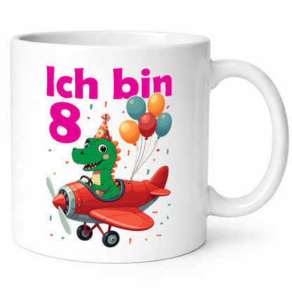 8. Geburtstag | 8 Jahre Drache Flugzeug Geschenk Geschenkidee lustiger Spruch