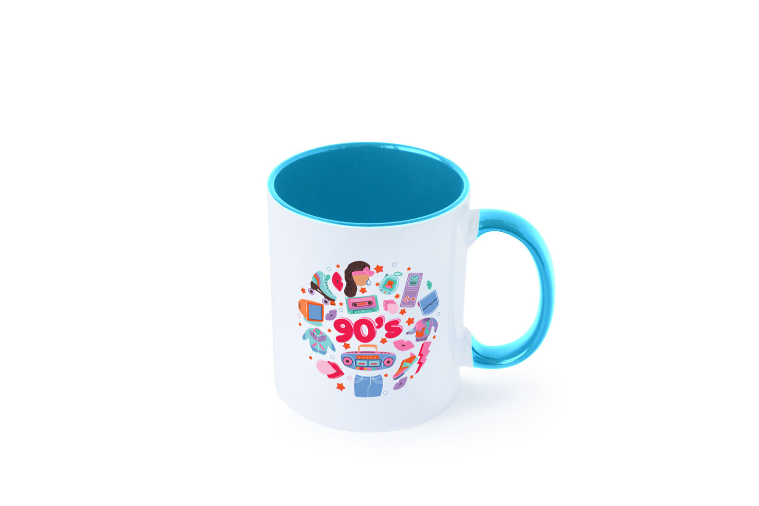 90er Jahre | Alte Zeit Nostalgie Humor Geschenkidee Tasse