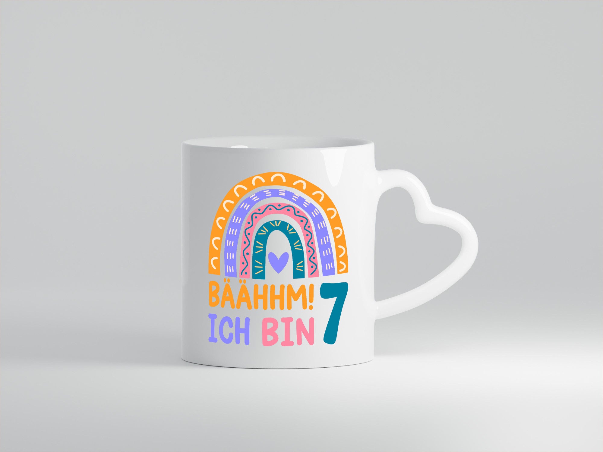 7. Geburtstag | 7 Jahre Regenbogen Bääm Mädchen Geschenk Geschenkidee lustiger