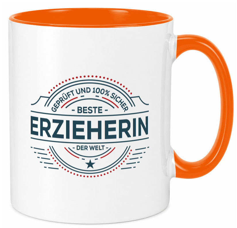 Geprüft und sicher: Erzieherin | Pädagogin Schule Geschenk Humor Geschenkidee