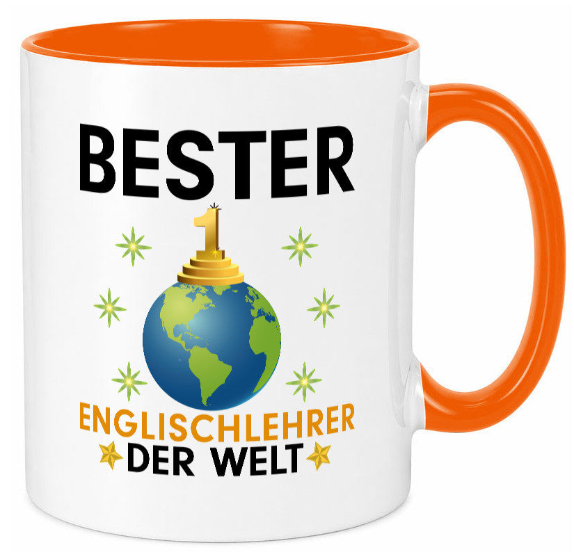 Welt Bester Englischlehrer | Schule Englisch Geschenk Humor Geschenkidee Tasse