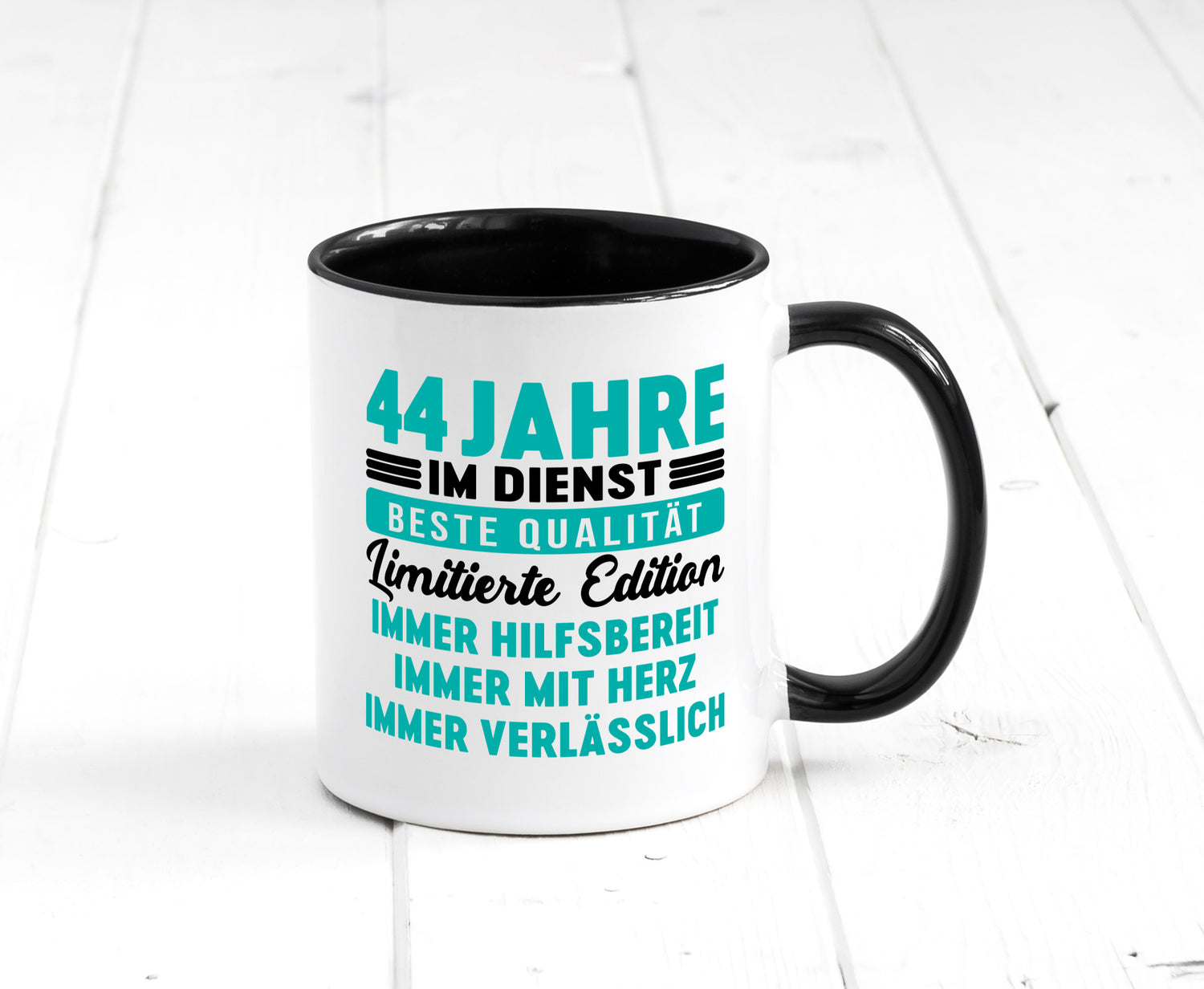 44 Jahre im Dienst | Jubiläum Arbeit v5 lustig Kollegen Büro Geschenk Tasse